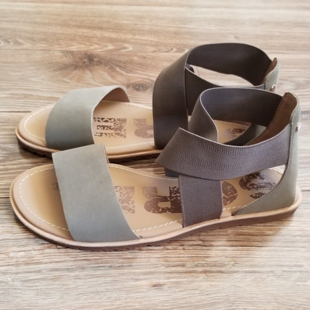 Sorel Ella Sandals - Sage - Size 8